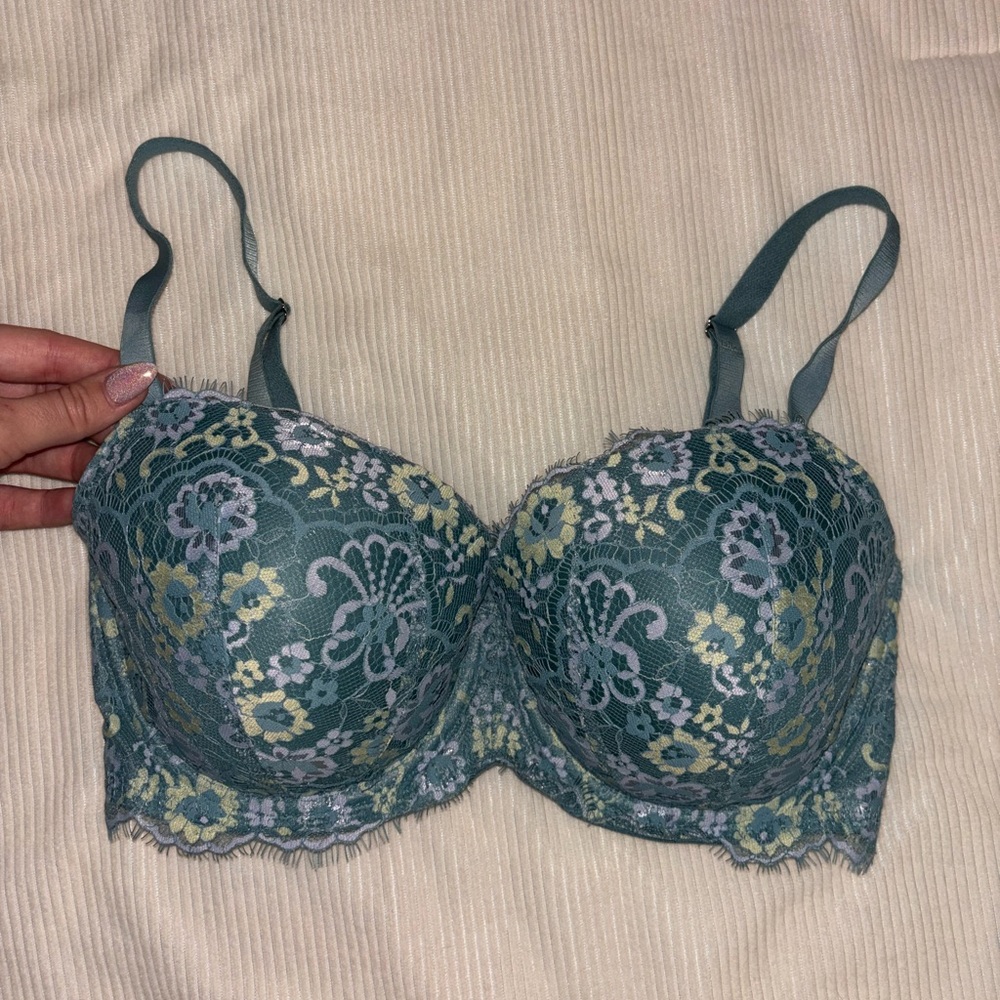 34ddd dream angels lace lightly lined classic coverage bra